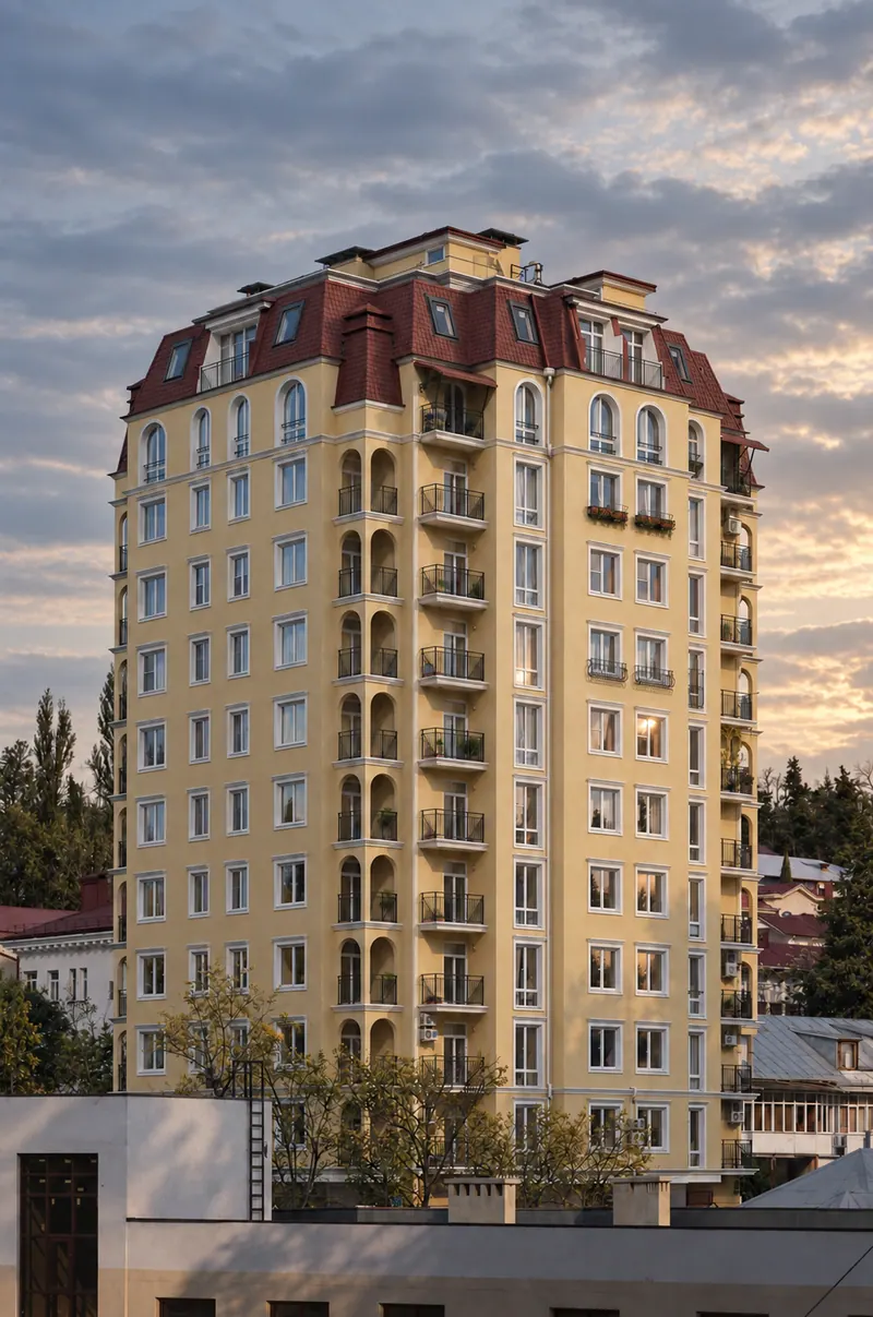 Многоквартирный жилой дом по ул. Цюрупа, г. Сочи